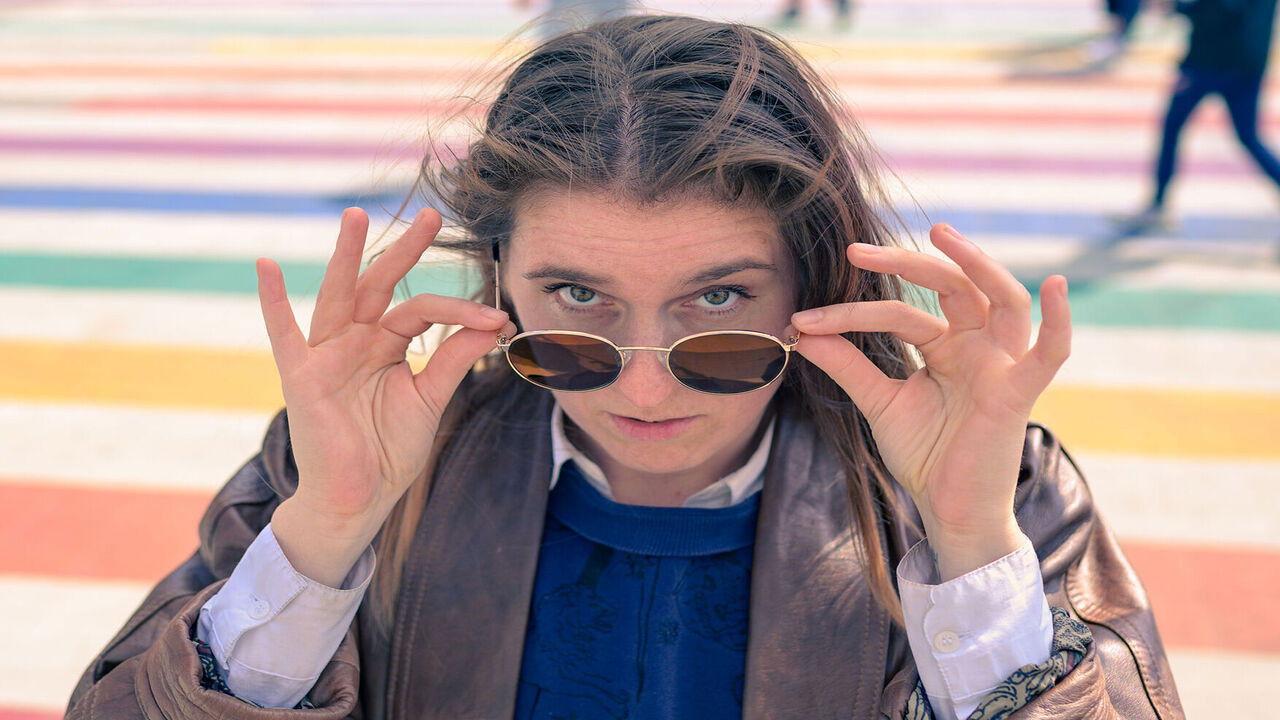 Sarah in Genderland backdrop