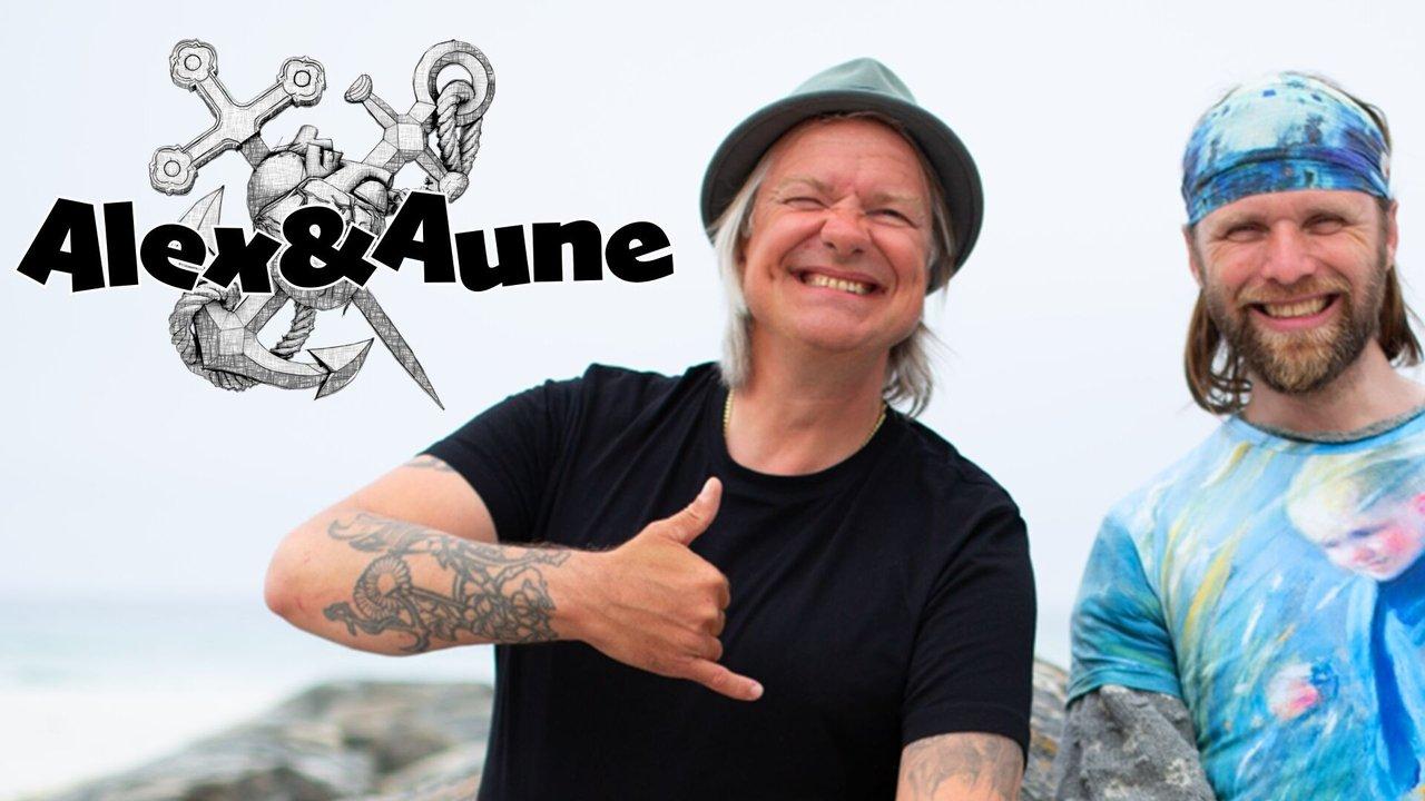 Alex og Aune backdrop