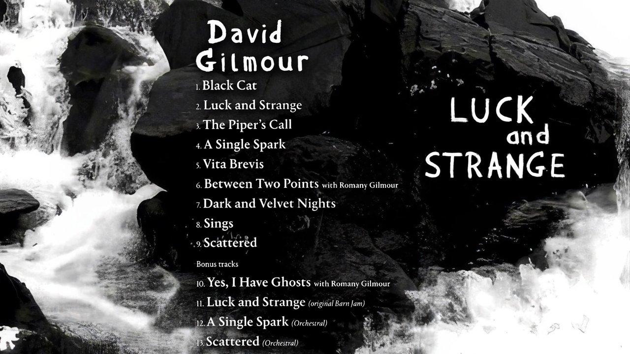 David Gilmour: Luck And Strange backdrop