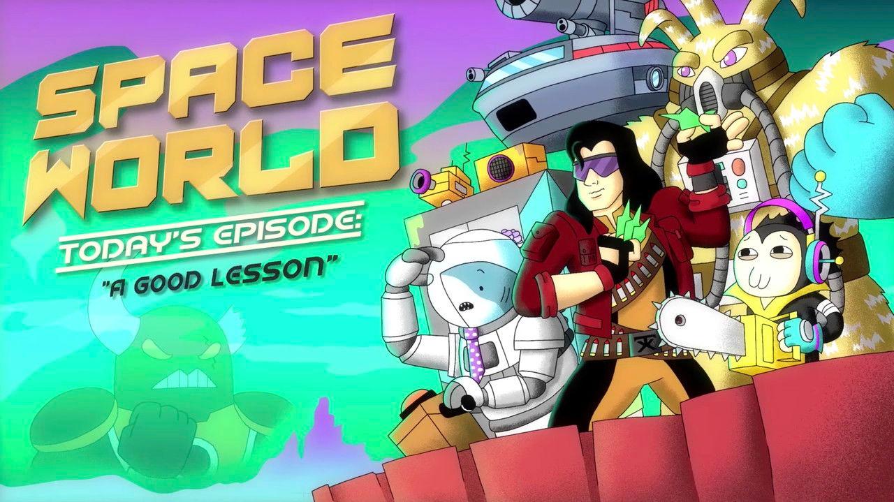SpaceWorld: "A Good Lesson" backdrop