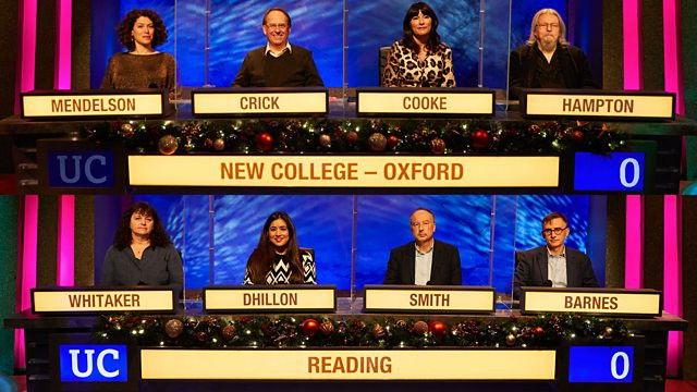 Christmas 2020 - New College Oxford v Reading