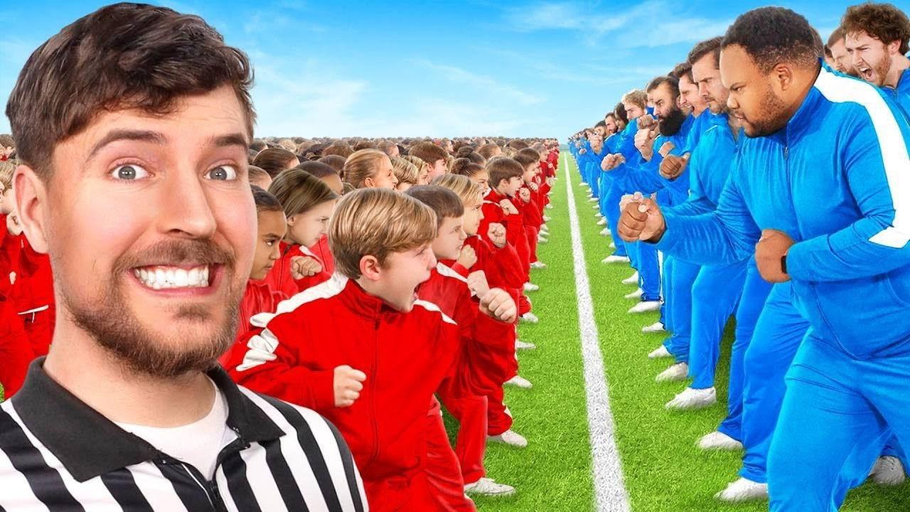 100 Kids Vs 100 Adults for $500,000