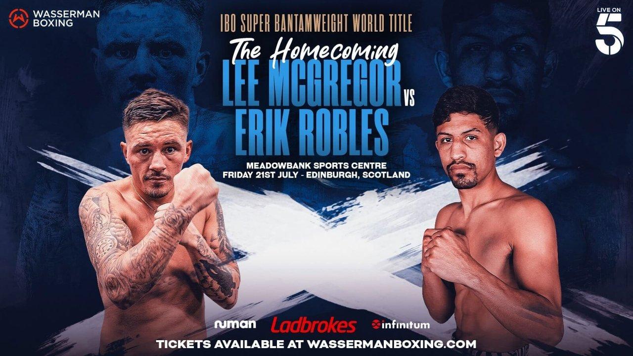 Lee McGregor vs. Erik Robles backdrop