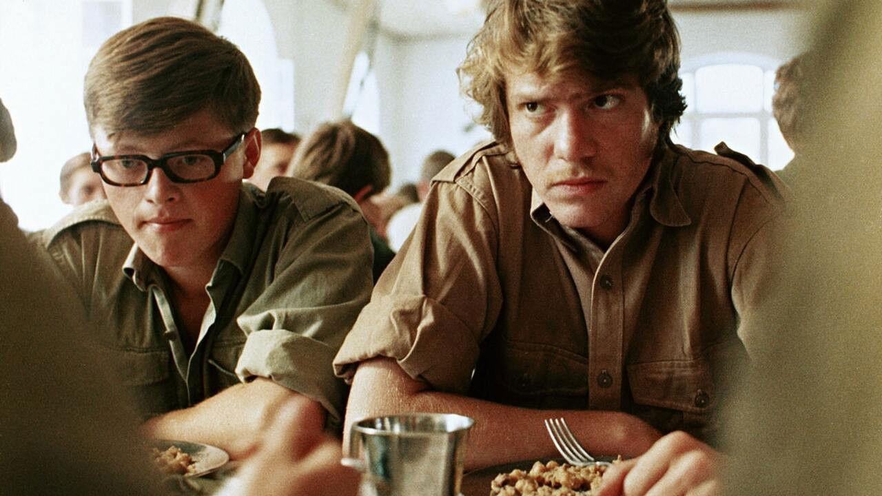 Rødblått paradis backdrop