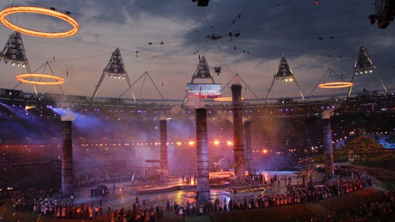 London 2012 Olympic Opening Ceremony: Isles of Wonder backdrop