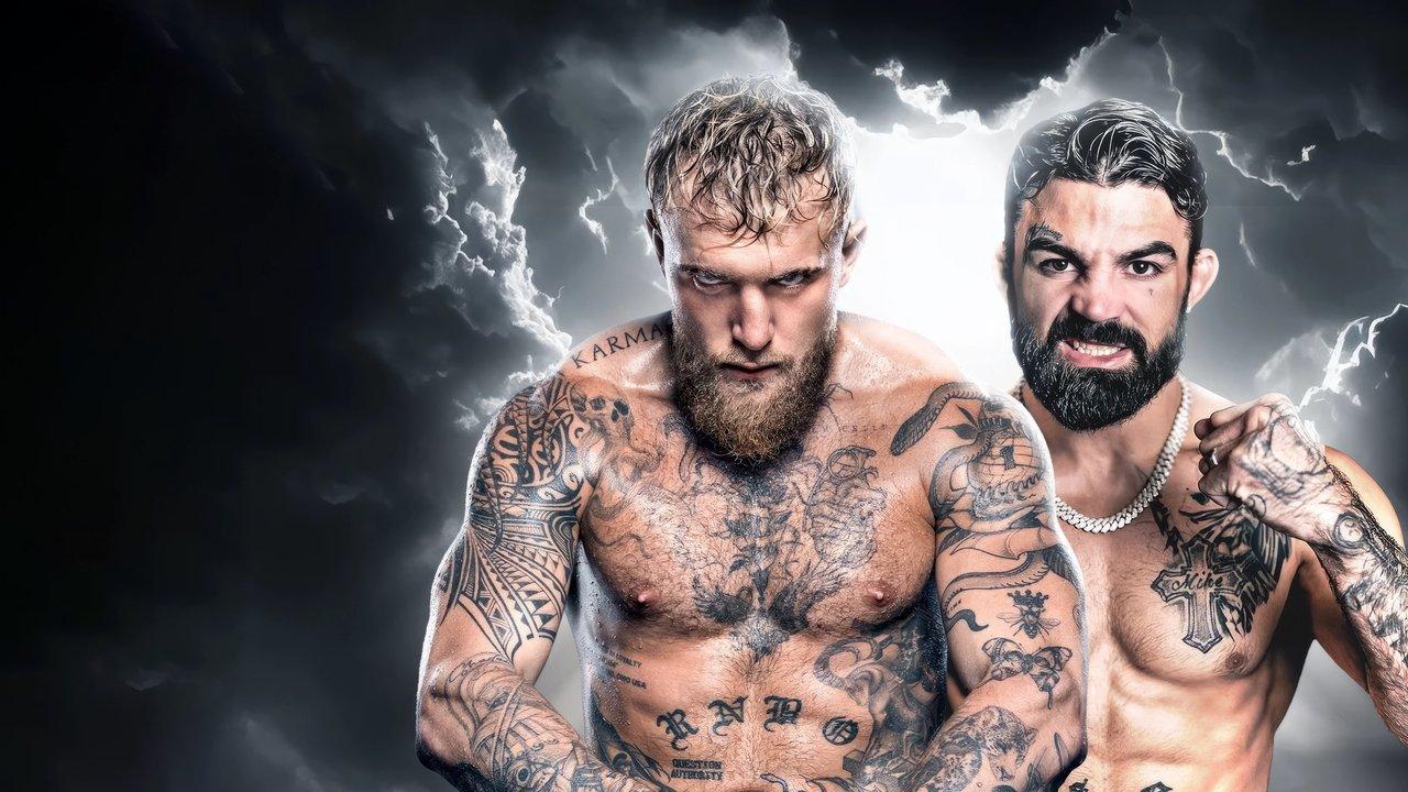 Jake Paul vs. Mike Perry backdrop