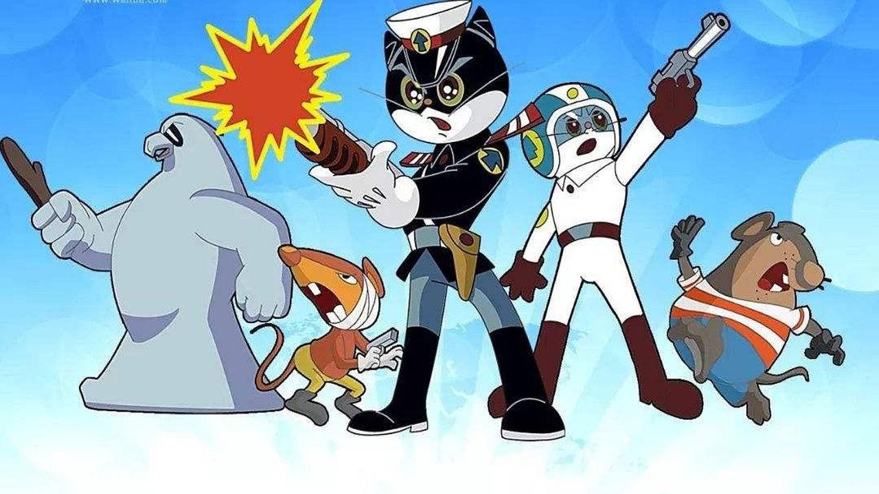 Inspector Black Cat backdrop