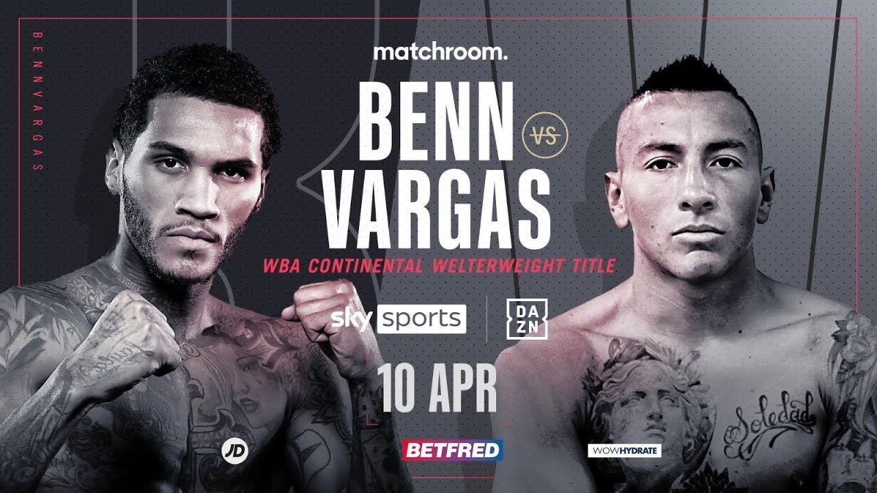 Conor Benn vs. Samuel Vargas backdrop