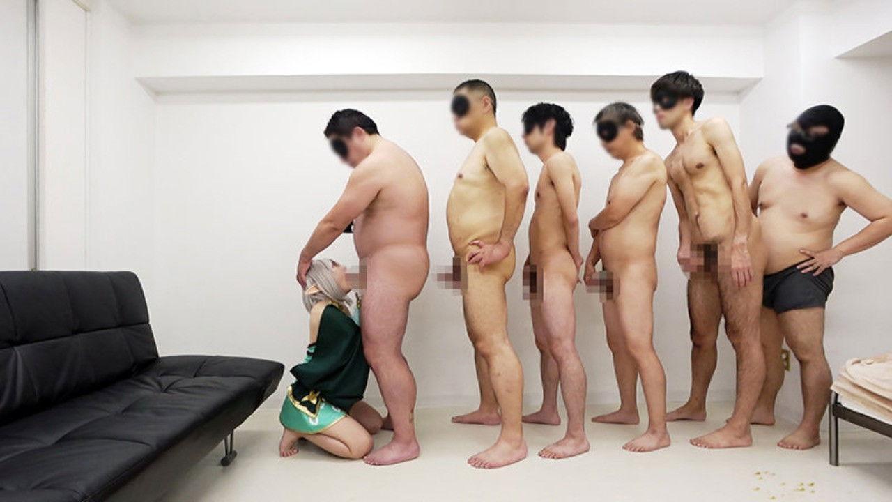 Seven People In A Wild Orgy: Otherworldly Petite Fairy Cosplayer With A 140 cm Tall Body Has Her Innocent Tight Pussy Destroyed By Thick Rods. “Mixed Cum Pregnancy Experiment”, “Wild Spasming Ahegao Orgasm” backdrop