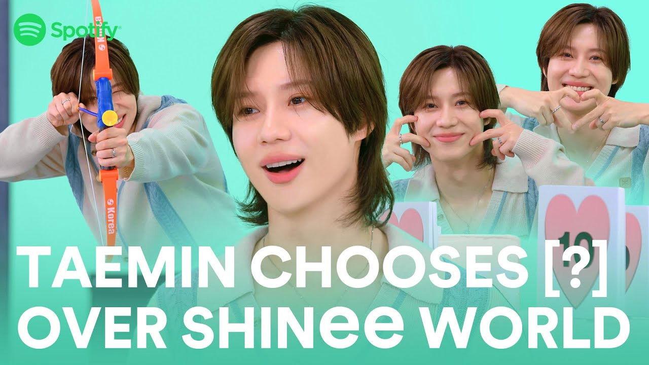 What does TAEMIN choose over SHINee WORLD?