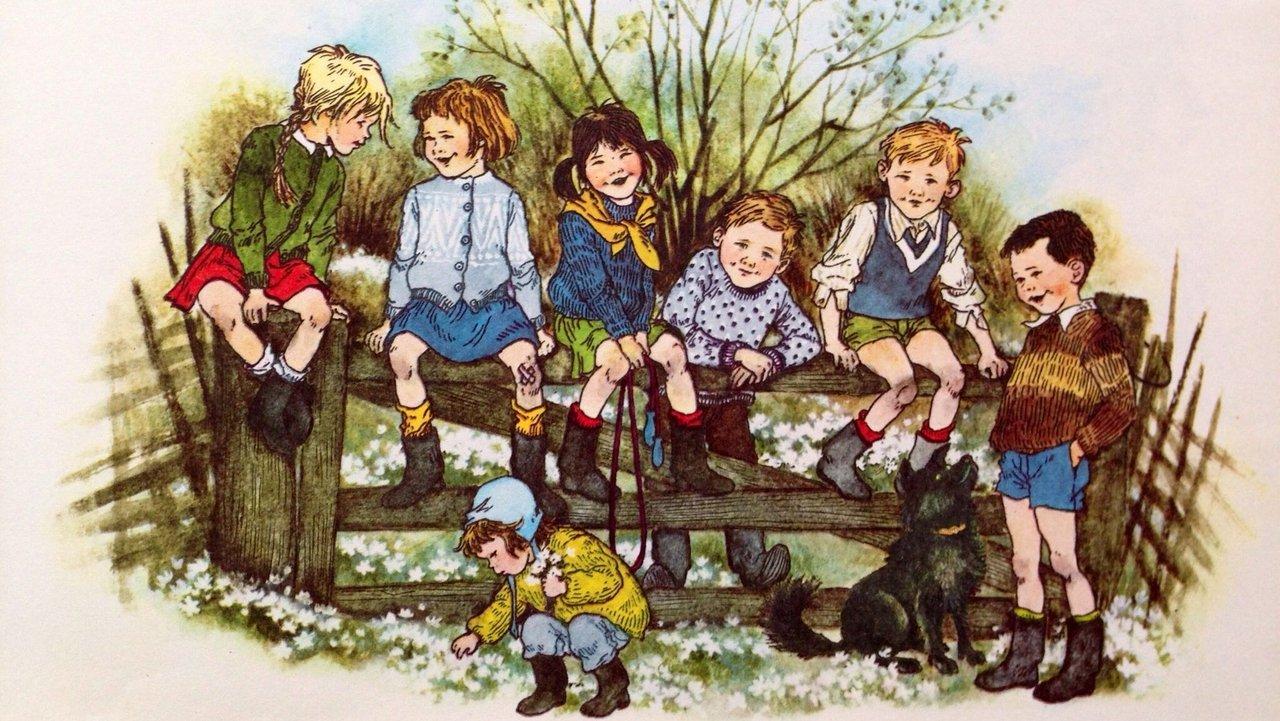 The Children From The Noisy Village backdrop