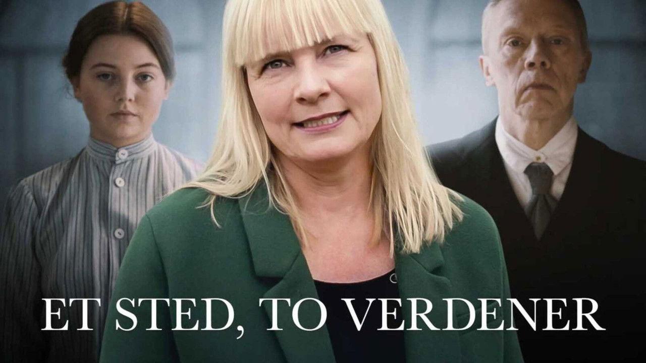 Et sted, to verdener backdrop