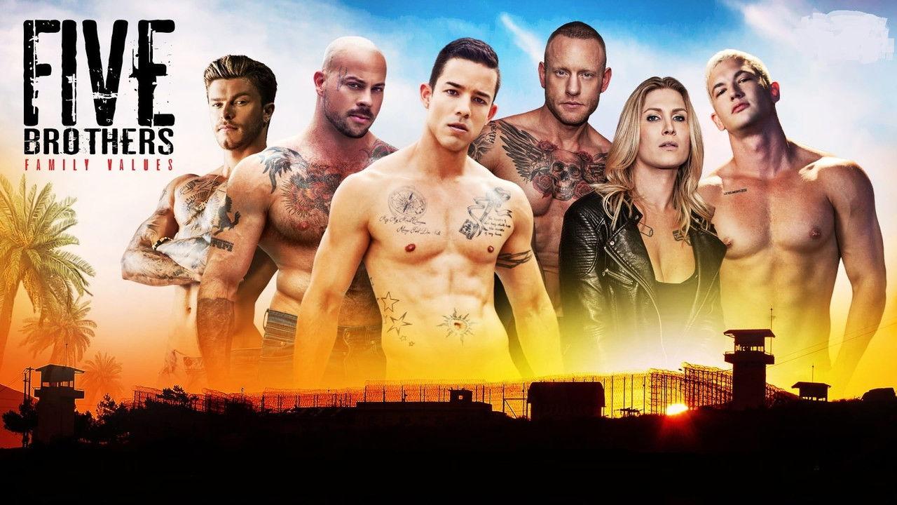 NakedSword's Five Brothers Series backdrop