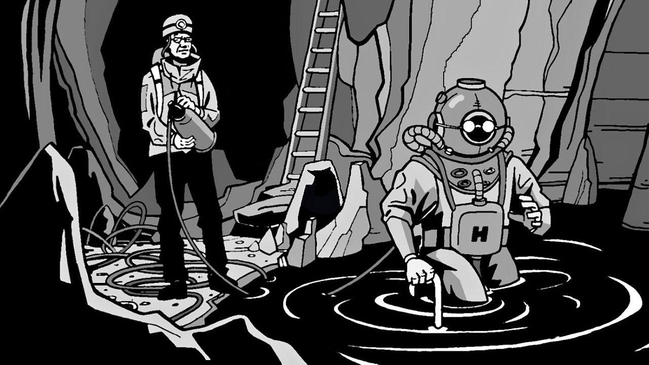 Vzhůru dolů! backdrop