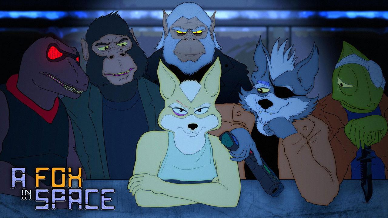 A Fox in Space backdrop