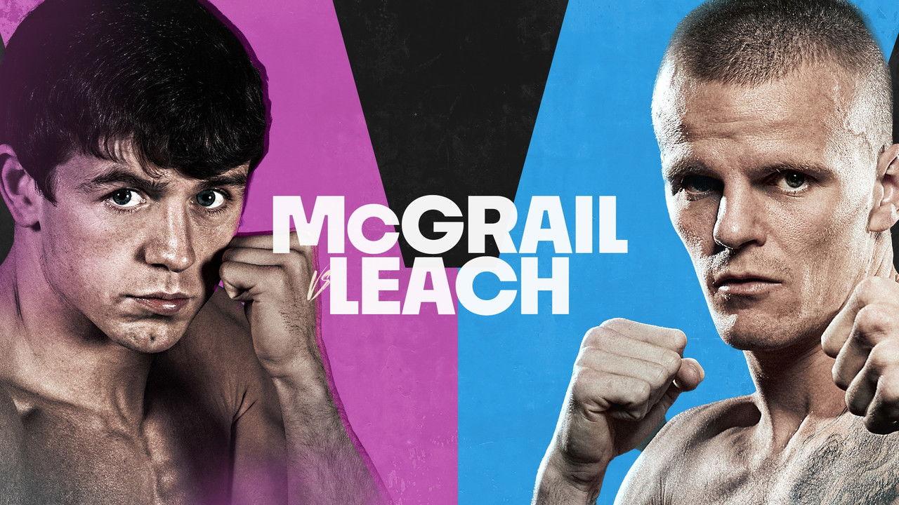 Peter McGrail vs. Marc Leach backdrop