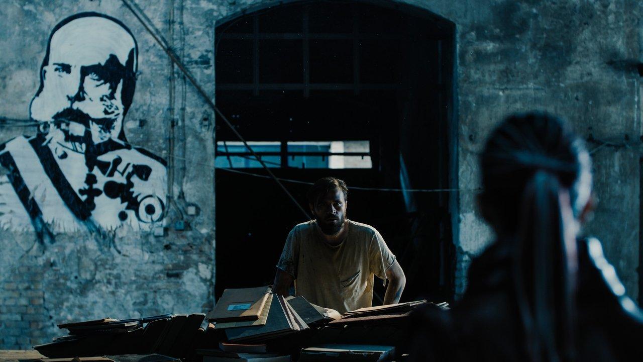 With the Badger on Trial backdrop