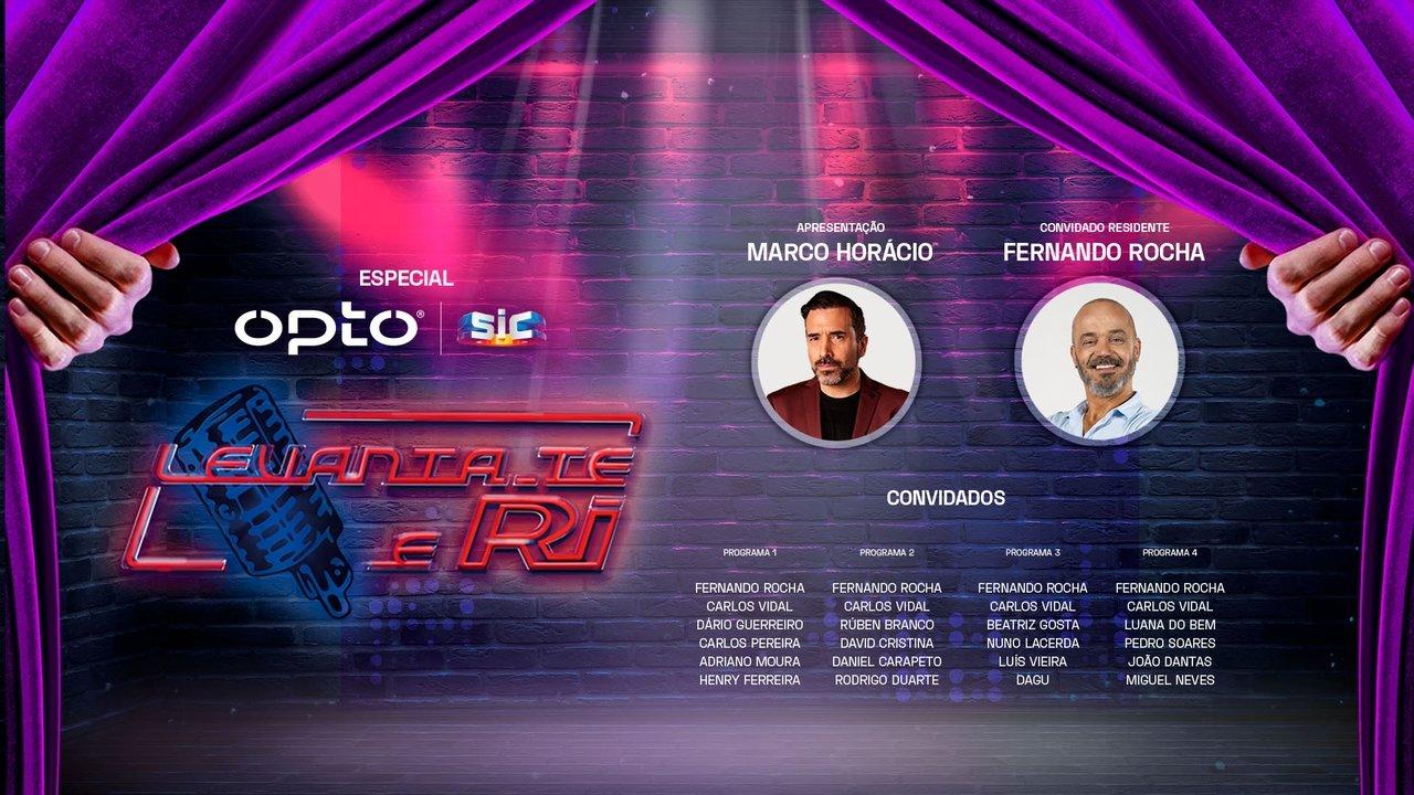 Levanta-te e Ri: Especial Opto backdrop