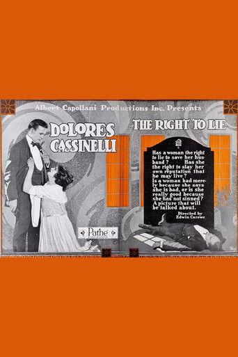 The Right To Lie film afişi