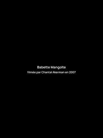 Interview with Babette Mangolte film afişi