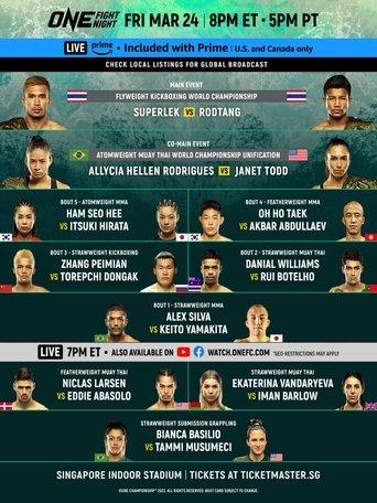 ONE Fight Night 8: Superlek vs. Williams film afişi