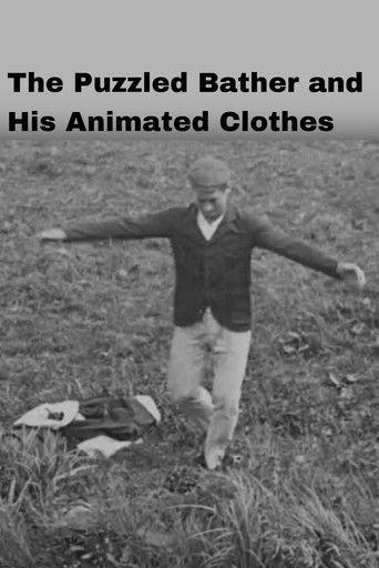 The Puzzled Bather and His Animated Clothes film afişi