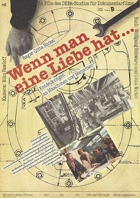 Wenn man eine Liebe hat film afişi