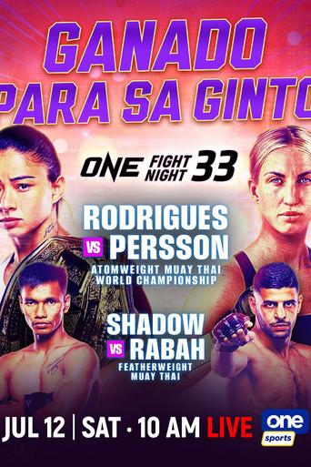 ONE Fight Night 33: Rodrigues vs. Persson film afişi