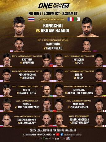 ONE Friday Fights 66: Kongchai vs. Hamidi film afişi
