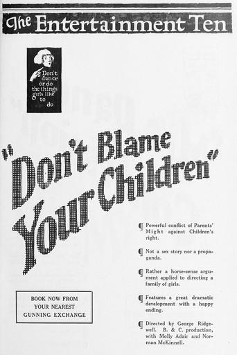 Don't Blame Your Children film afişi
