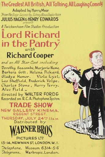 Lord Richard in the Pantry film afişi