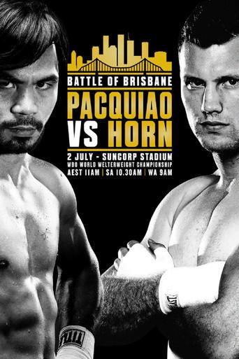 Manny Pacquiao vs. Jeff Horn film afişi