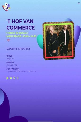 'T Hof Van Commerce: Pukkelpop 2024 film afişi