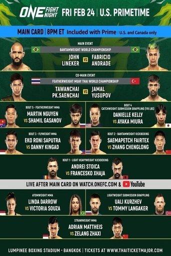 ONE Fight Night 7: Lineker vs. Andrade II film afişi