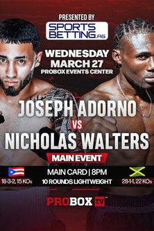 Joseph Adorno vs. Nicholas Walters film afişi