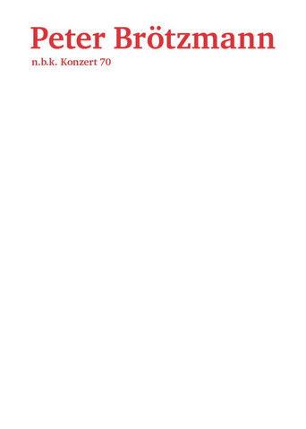 N.B.K. Konzert 70 film afişi