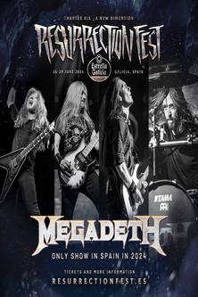MEGADETH - Live at Resurrection Fest EG 2024 film afişi