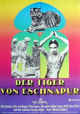 The Tiger of Eschnapur film afişi