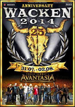 Tobias Sammet's Avantasia: Wacken Open Air 2014 film afişi
