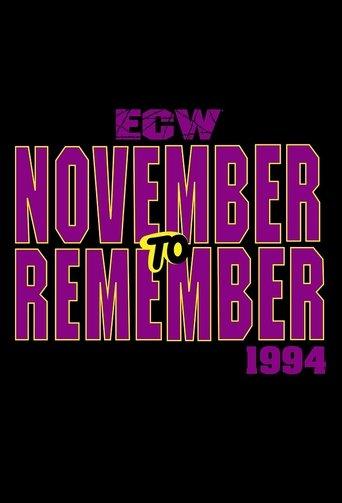 ECW November to Remember 1994 film afişi