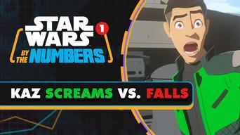 Every Time Kaz Falls and Yells in Star Wars Resistance