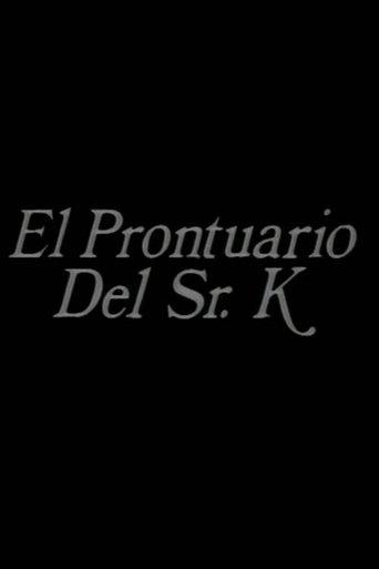 El prontuario del señor K film afişi