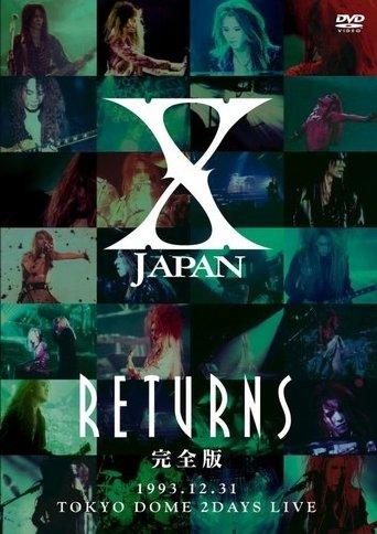 X JAPAN RETURNS 1993.12.31 Tokyo Dome 2 Days Live film afişi