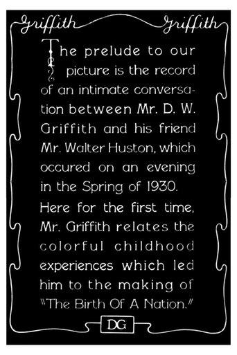 1930 Prelude to "The Birth of a Nation" film afişi