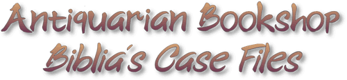 Antiquarian Bookshop Biblia's Case Files logo