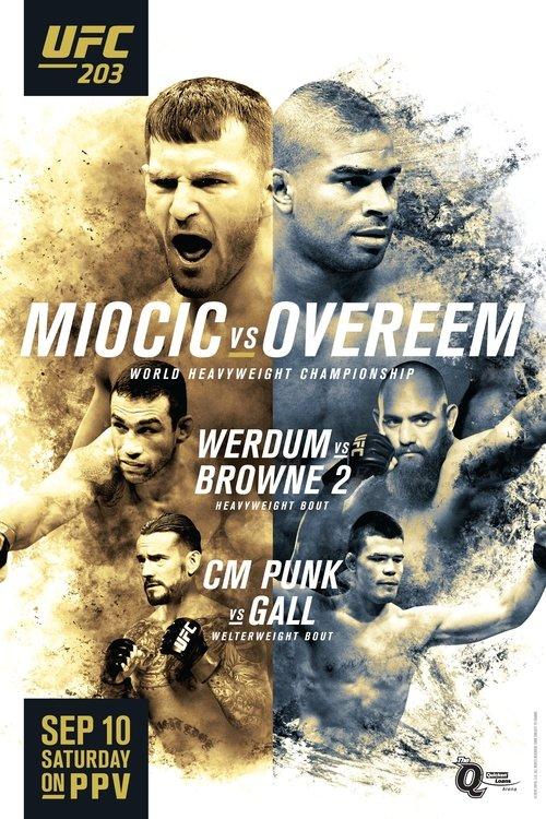 UFC 203: Miocic vs. Overeem film afişi