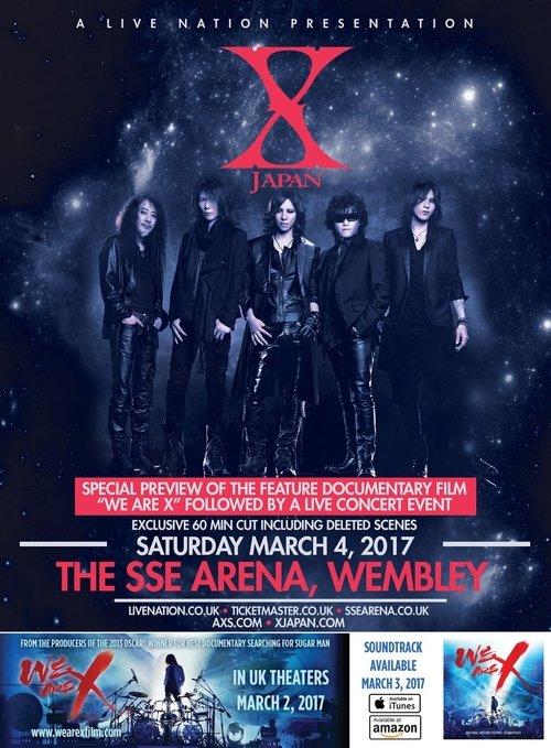 X Japan Live 2017 At The Wembley Arena film afişi