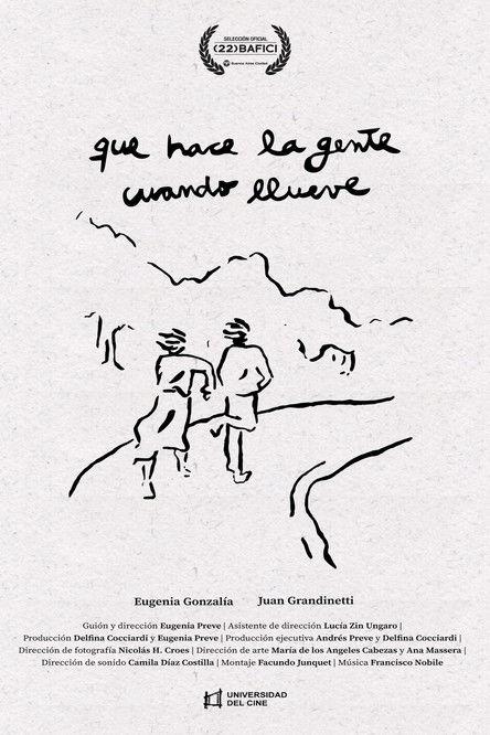 Qué hace la gente cuando llueve film afişi