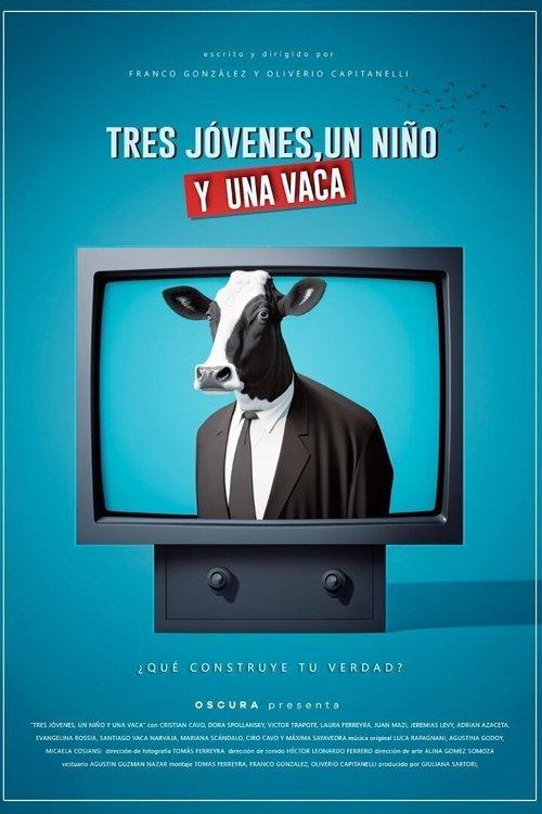 Tres jóvenes, un niño y una vaca film afişi
