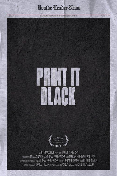 Print It Black film afişi